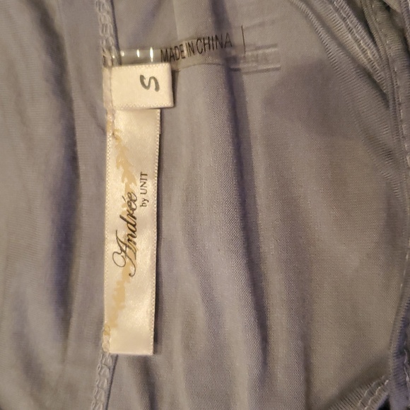 ANDREE BY UNIT Heather Blue Sleeveless Dress. Size Small - Picture 3 of 4